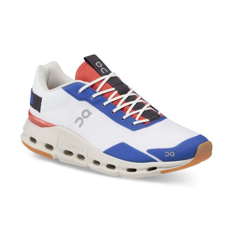 White / Orange Women's On Running Cloudnova Form Sneakers | 1860392_PH