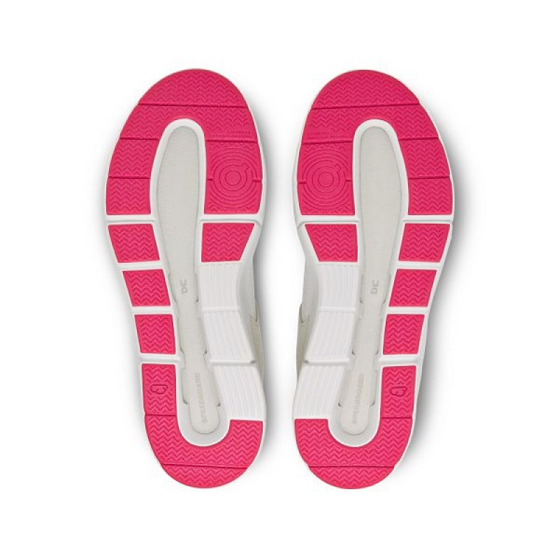 White / Pink Women's On Running THE ROGER Clubhouse Sneakers | 3268104_PH