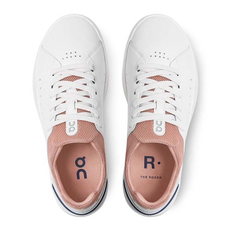 White / Rose Women's On Running THE ROGER Advantage Sneakers | 3579420_PH