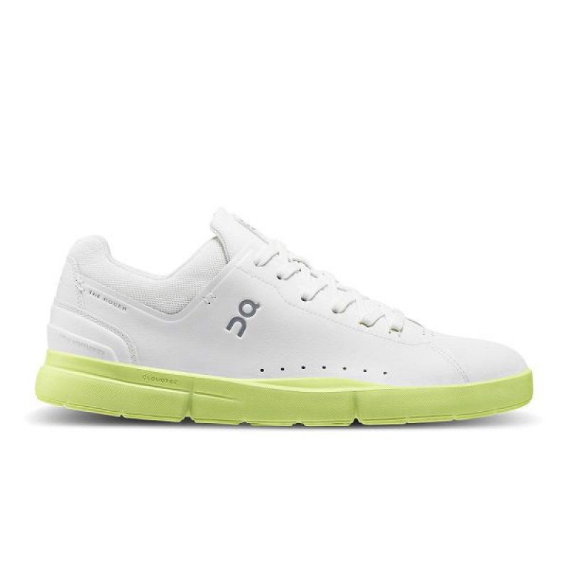 White / Yellow Men\'s On Running THE ROGER Advantage Sneakers | 3265987_PH