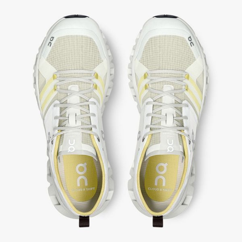 White / Yellow Women's On Running Cloud X Shift Sneakers | 3671804_PH