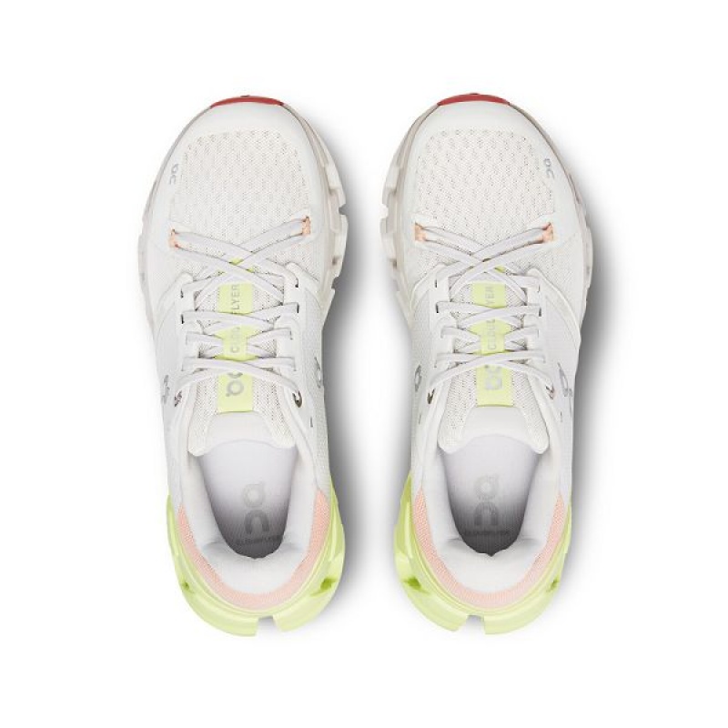 White / Yellow Women's On Running Cloudflyer 4 Road Running Shoes | 4765018_PH