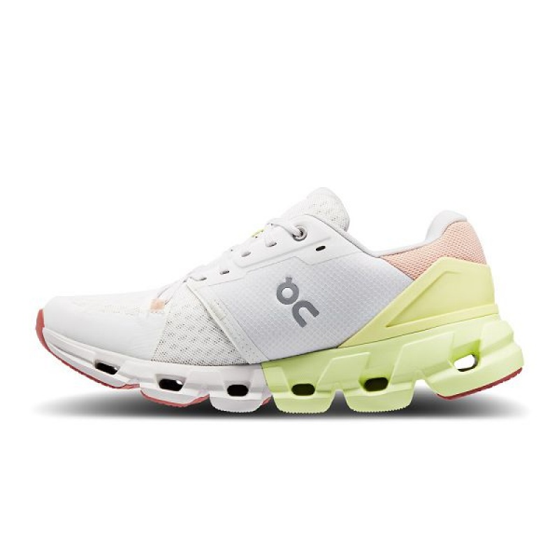 White / Yellow Women's On Running Cloudflyer 4 Road Running Shoes | 4765018_PH