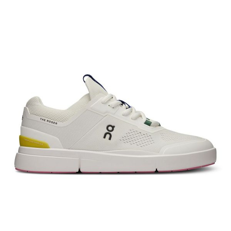 White / Yellow Women\'s On Running THE ROGER Spin Sneakers | 2376598_PH