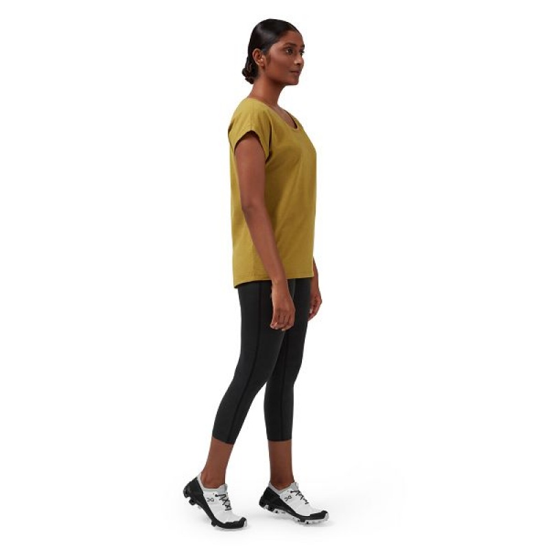 Yellow Women's On Running On-T 1 T Shirts | 2615804_PH