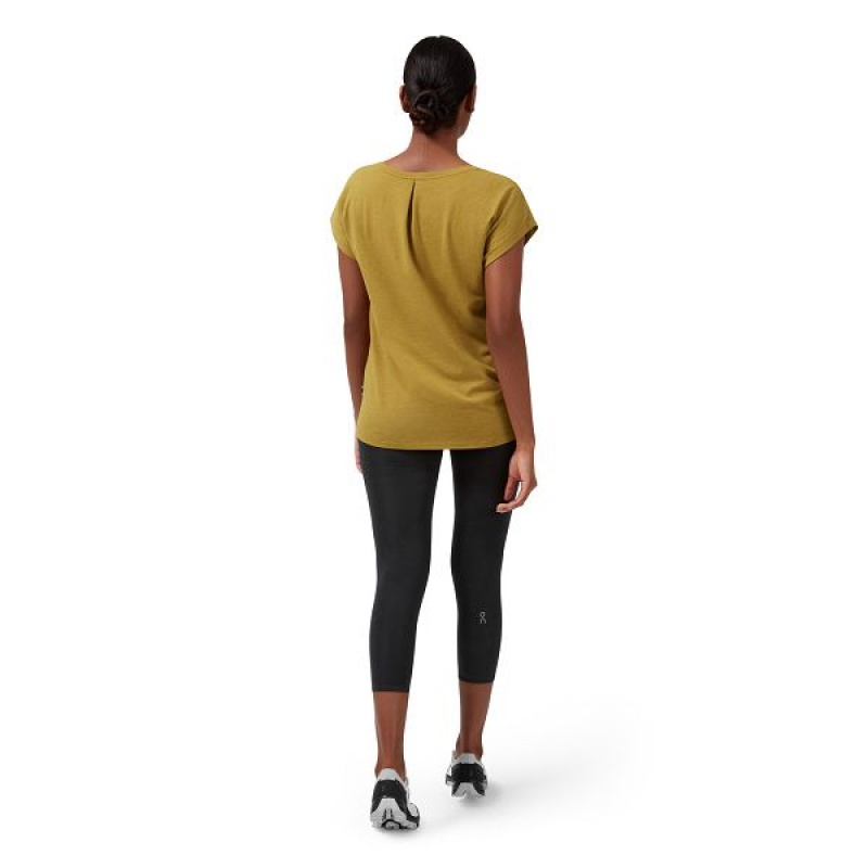 Yellow Women's On Running On-T 1 T Shirts | 2615804_PH