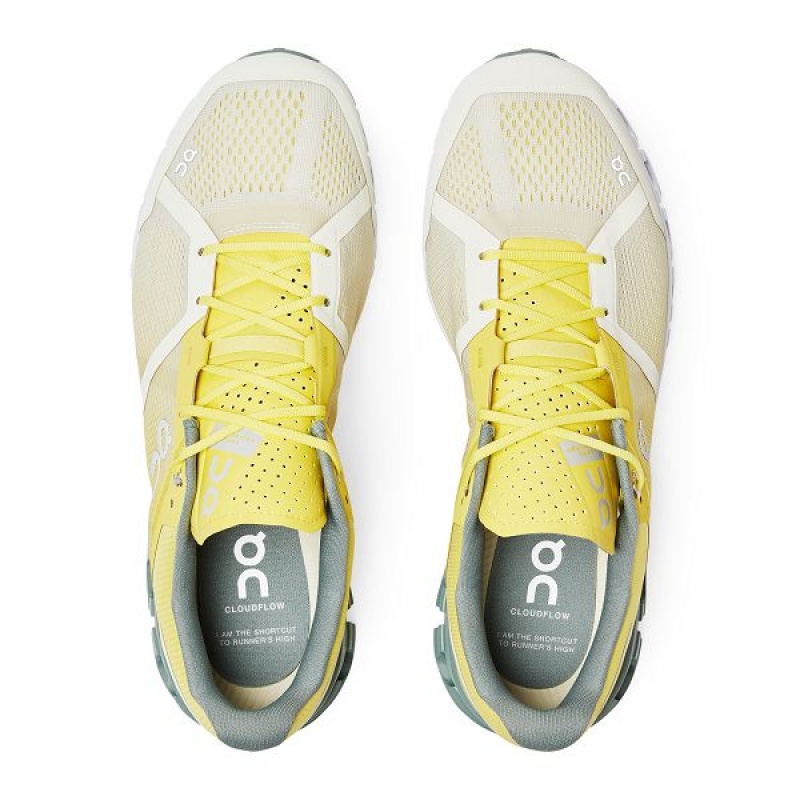 Yellow / Green Men's On Running Cloudflow 2 Road Running Shoes | 4265731_PH