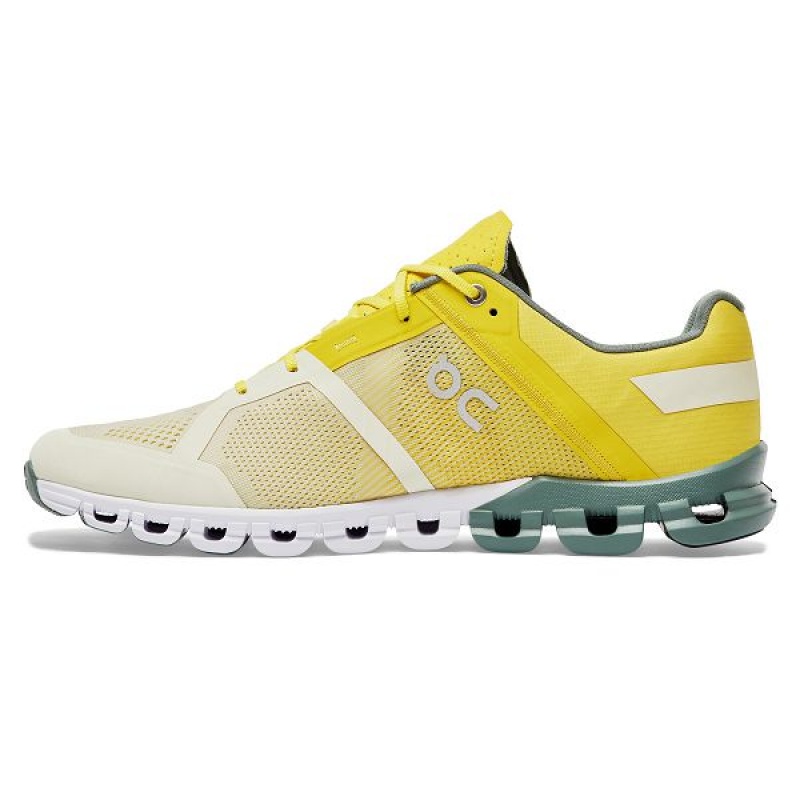 Yellow / Green Men's On Running Cloudflow 2 Road Running Shoes | 4265731_PH