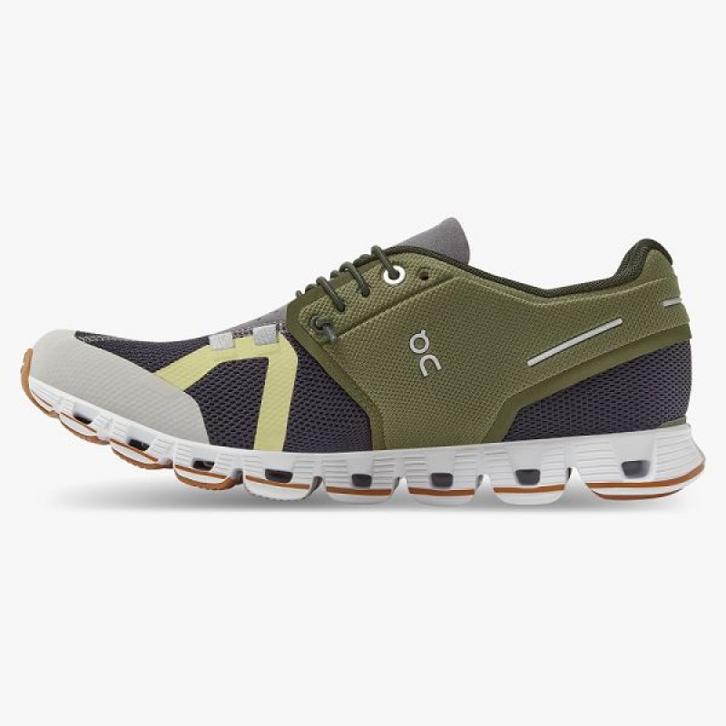 olive / navy Women's On Running Cloud 70 | 30 Sneakers | 473621_PH